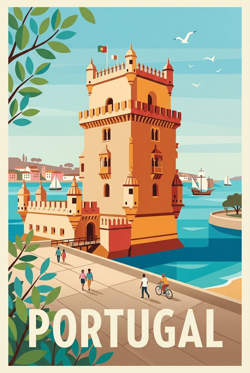 Affiche du Portugal, la Tour de Belém | Afich