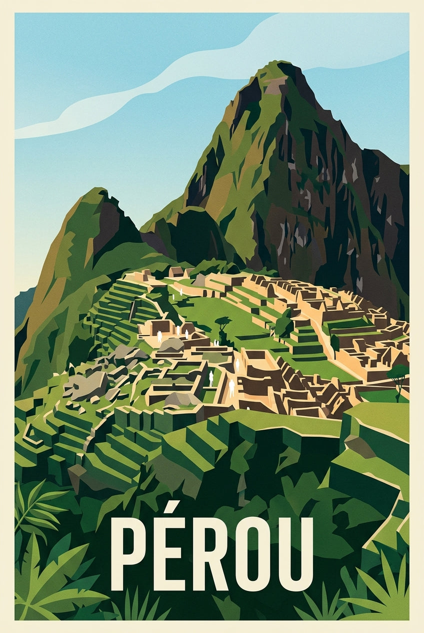 Affiche du Pérou, le Machu Picchu | Afich