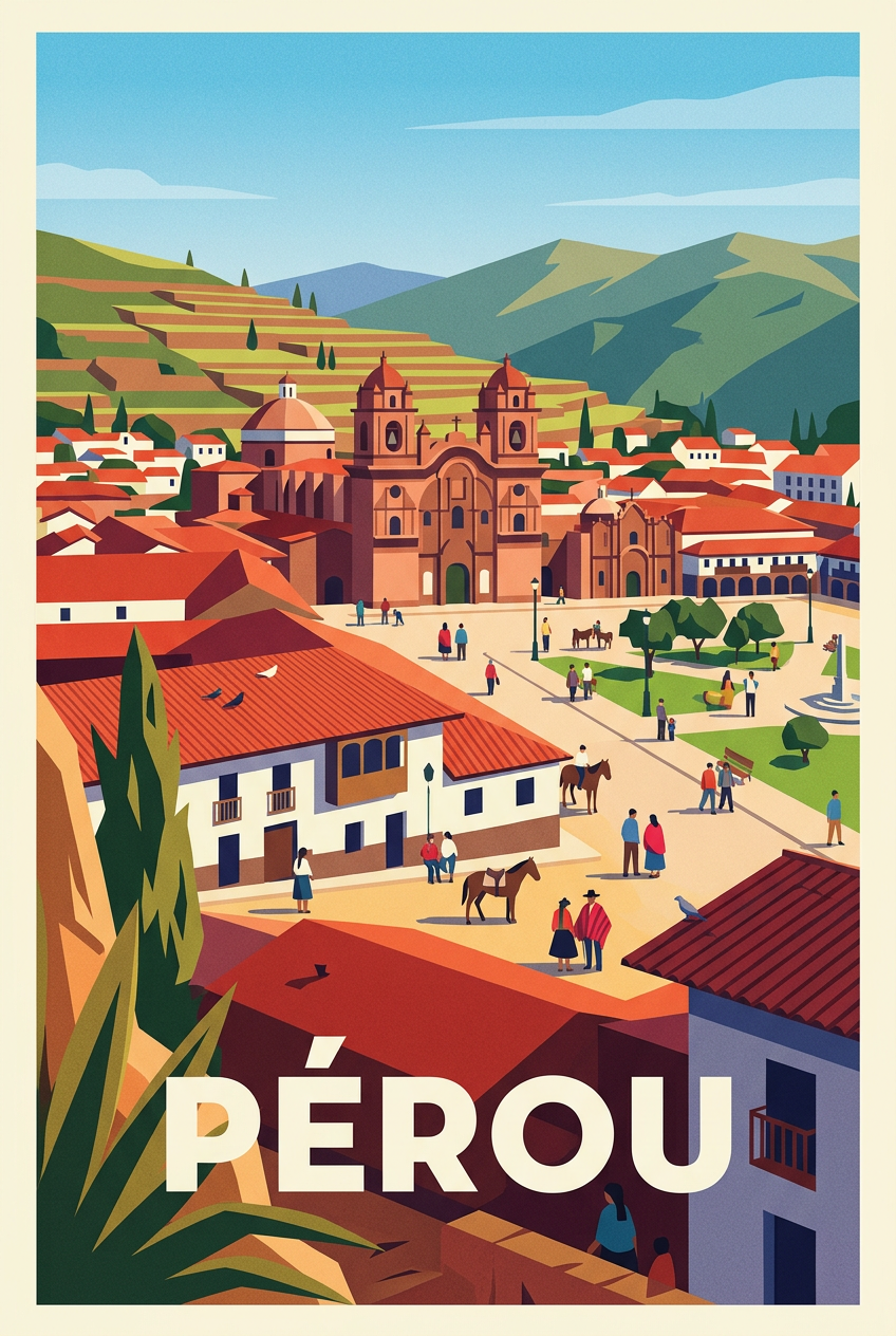 Affiche du Pérou, poster Cusco et Andes | Afich