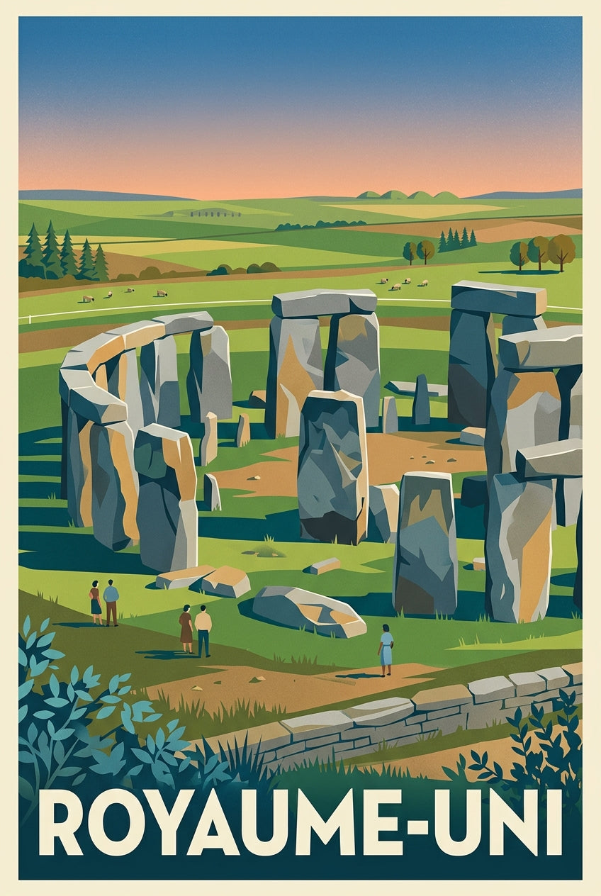 Affiche du Royaume-Uni, Stonehenge poster | Afich