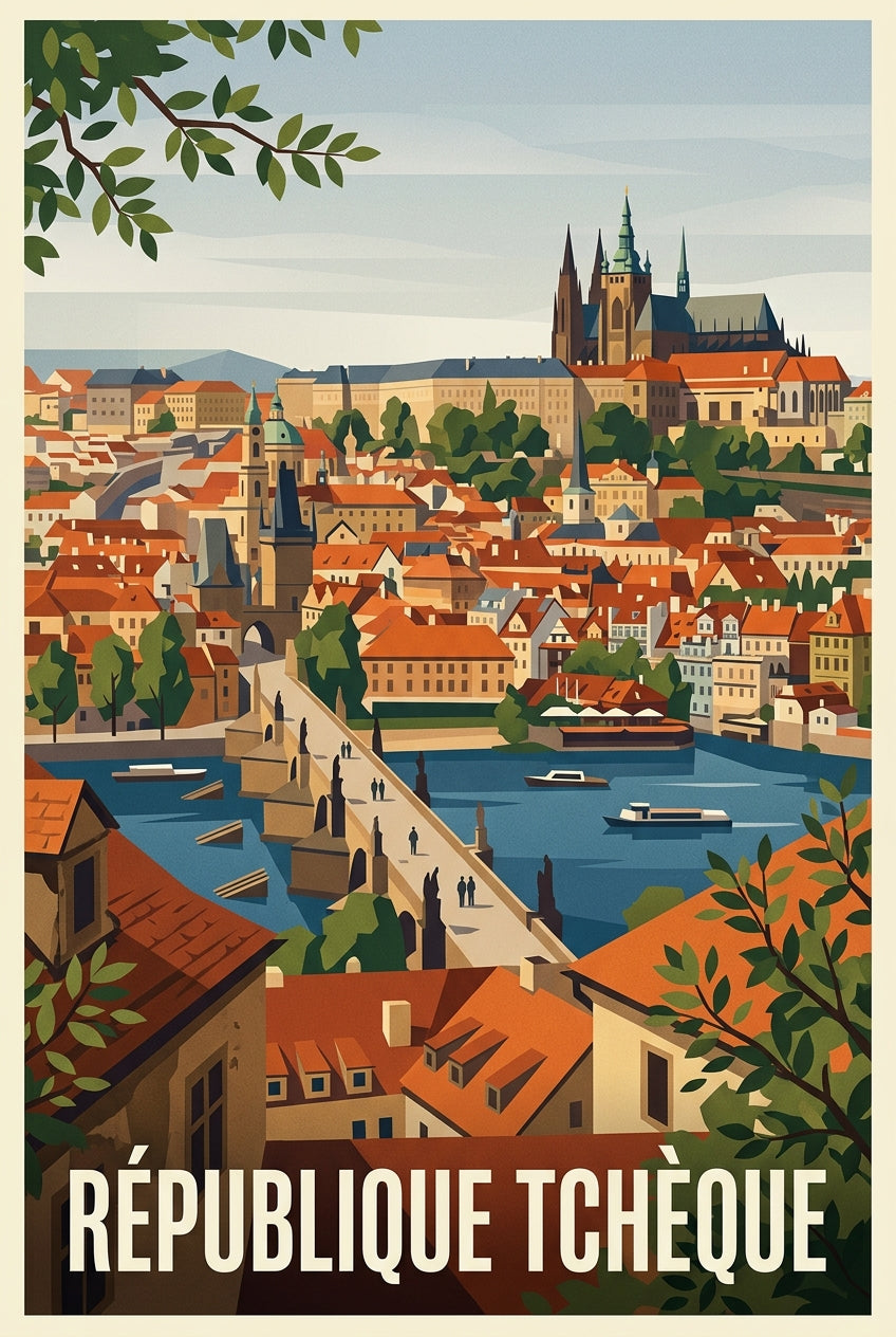 Poster de République Tchèque, Pont Charles | Afich
