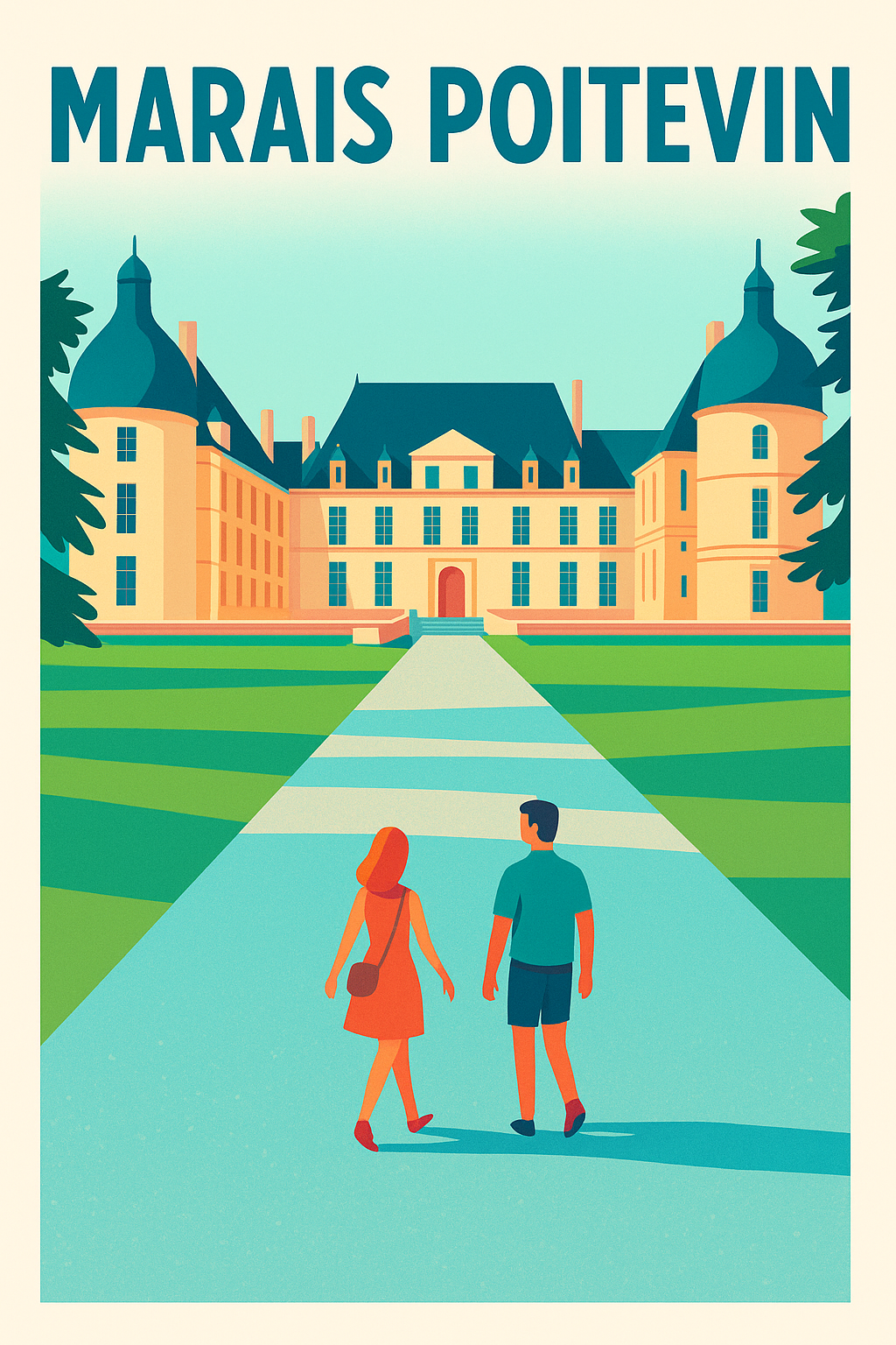 Affiche de Marais Poitevin - L'élégance intemporelle du patrimoine