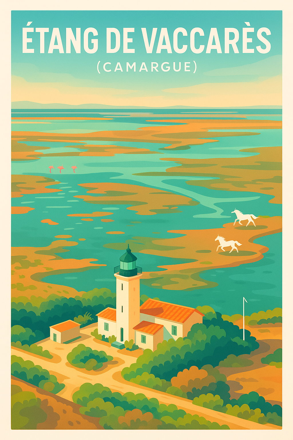 Affiche de Étang de Vaccarès - L'âme sauvage de la Camargue