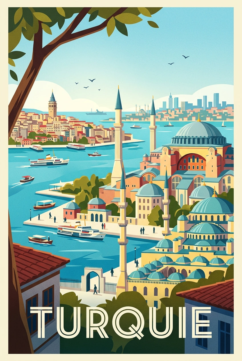 Poster de Turquie, Sainte-Sophie poster voyage | Afich
