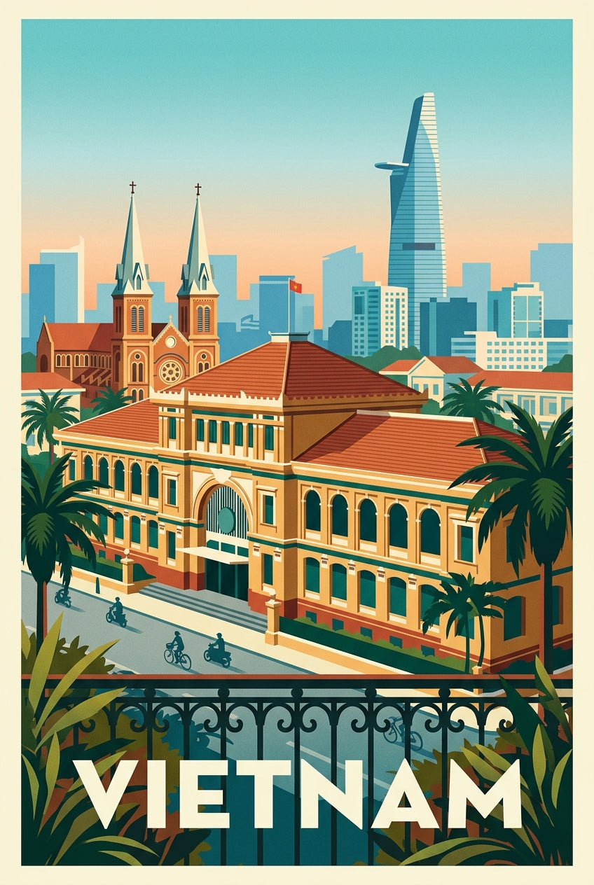 Affiche du Vietnam, poster de Saïgon | Afich