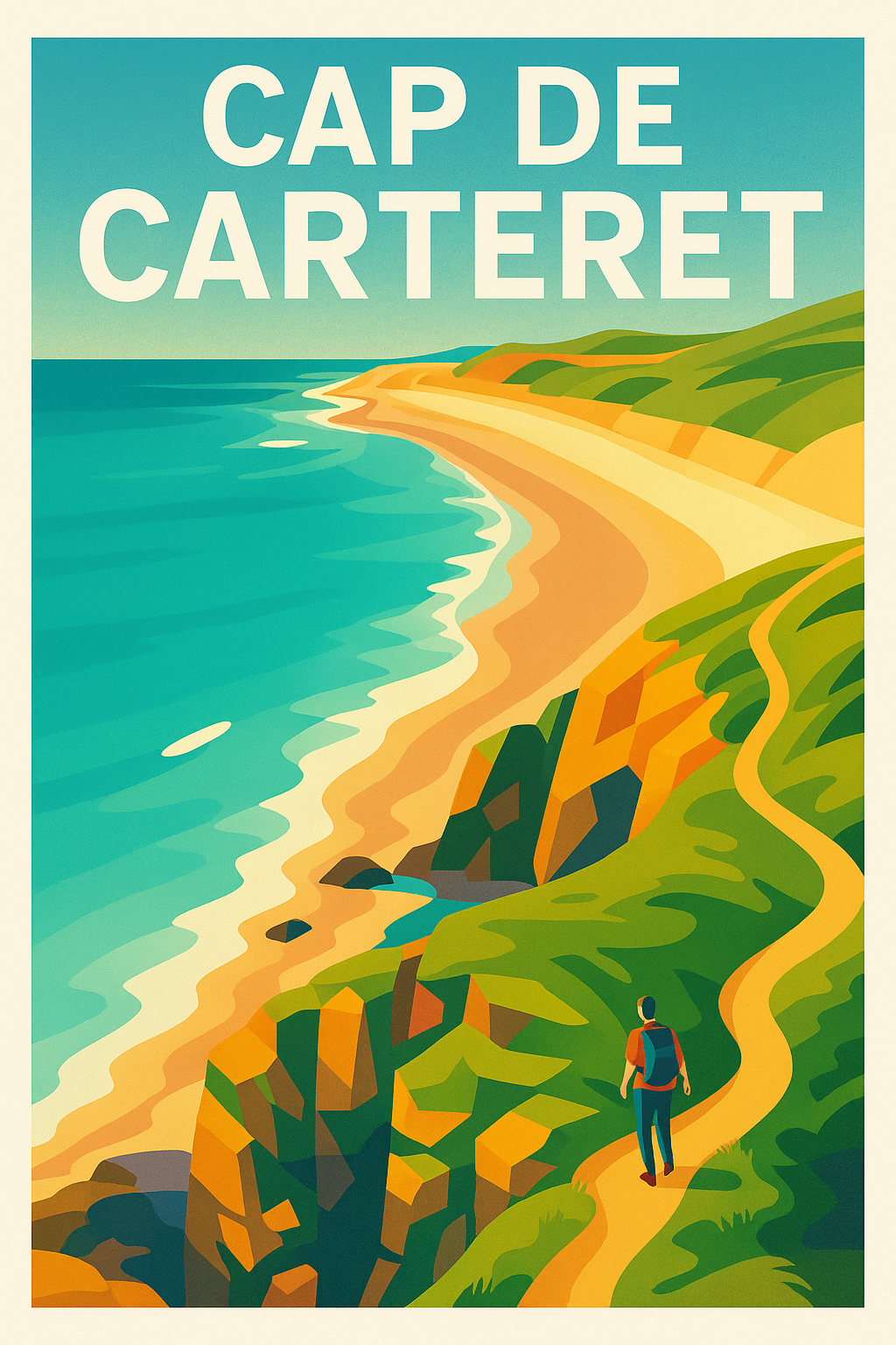 Affiche de Cap de Carteret - L'évasion sauvage entre falaises et océan