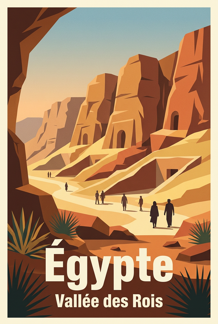 Poster d'Égypte, poster Vallée des Rois | Afich