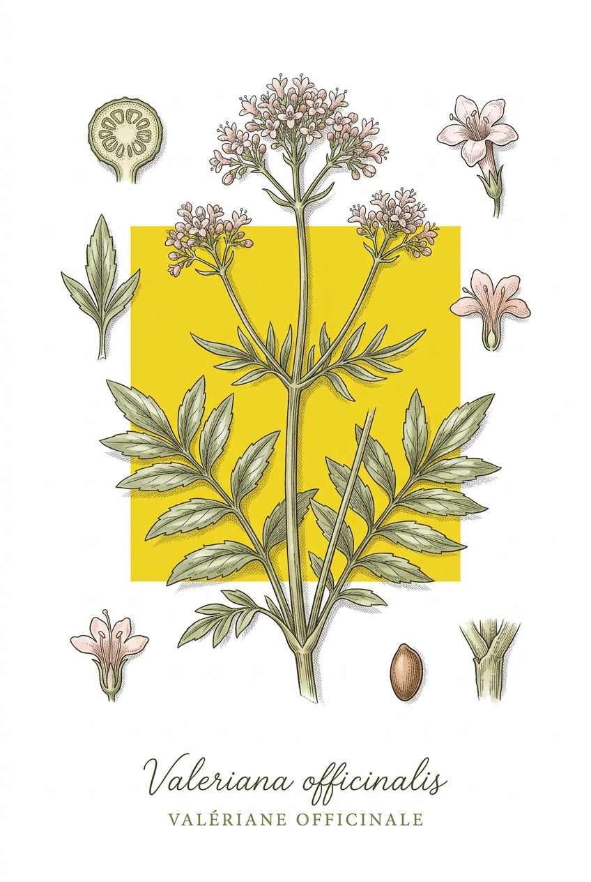 Affiche de Valériane, plante aromatique | Afich