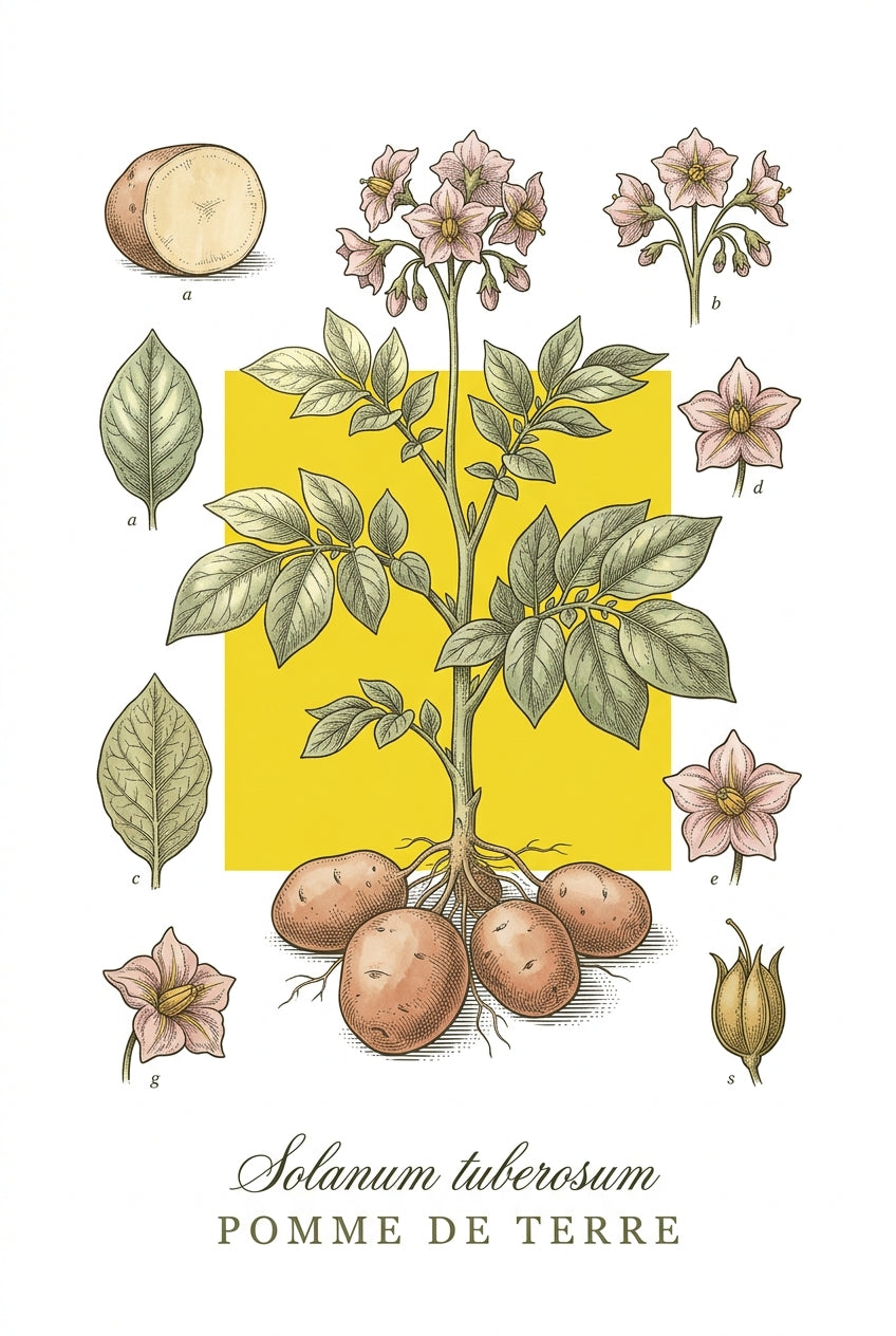Affiche de la pomme de terre, style vintage | Afich