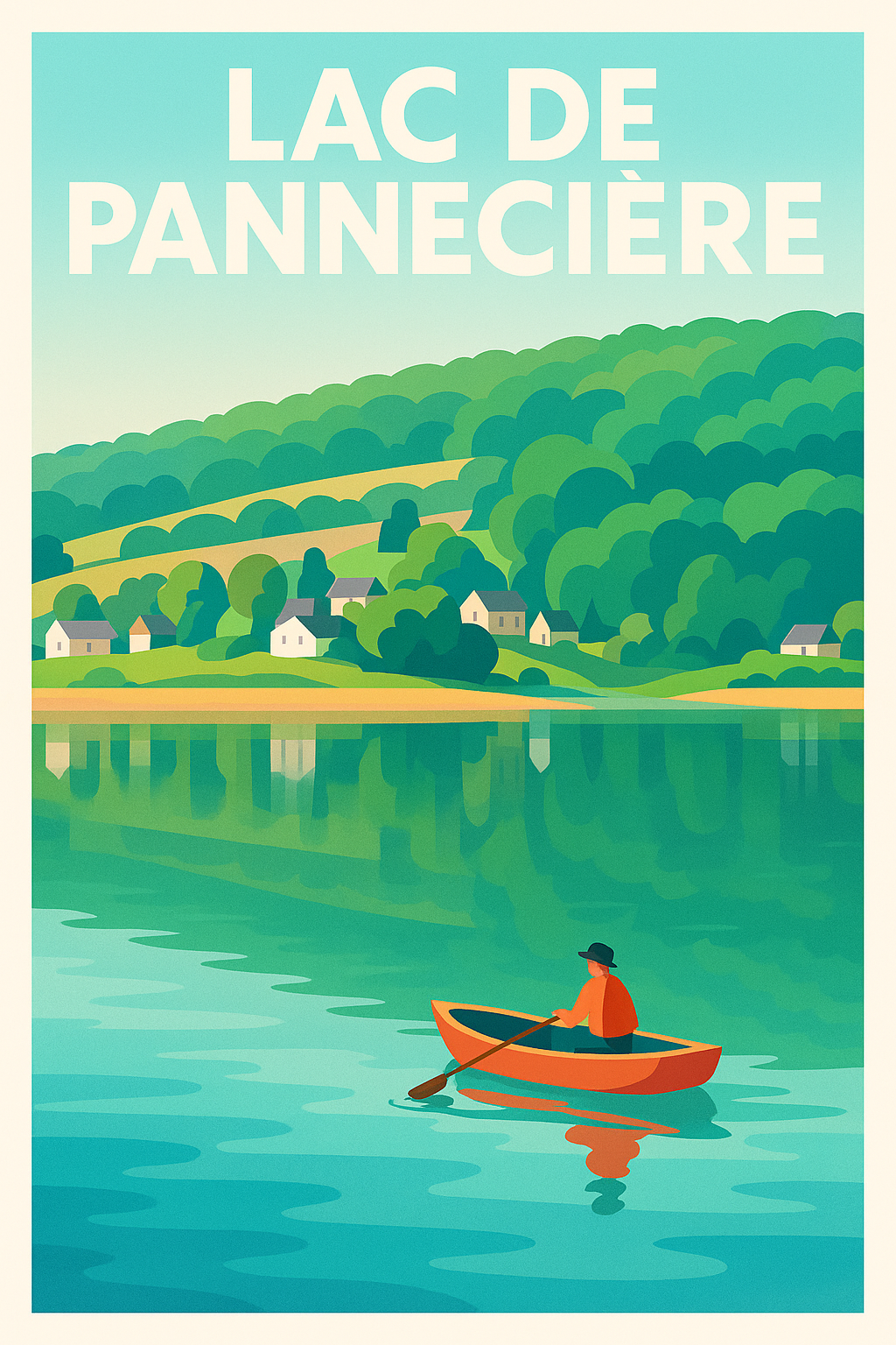 Affiche de Lac de Pannecière - Sérénité au cœur du Morvan