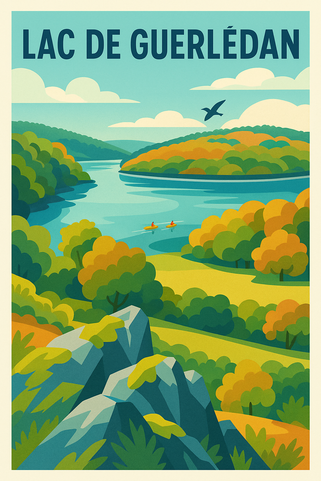 Affiche de Lac de Guerlédan - Évasion au Cœur de la Bretagne