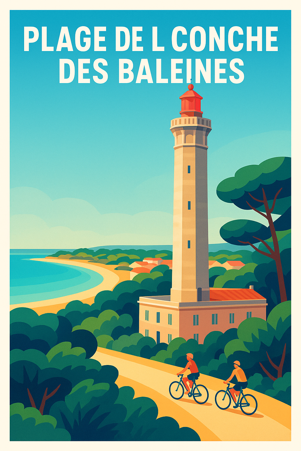 Affiche de Plage de la Conche des Baleines - Évasion iodée sur l'Île de Ré