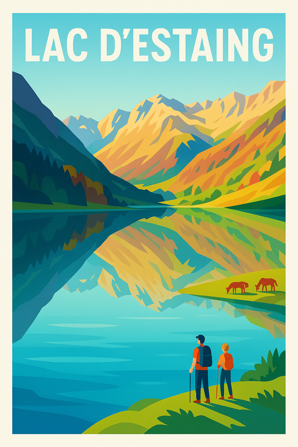 Affiche de Lac d'Estaing - L'écrin sauvage des Pyrénées