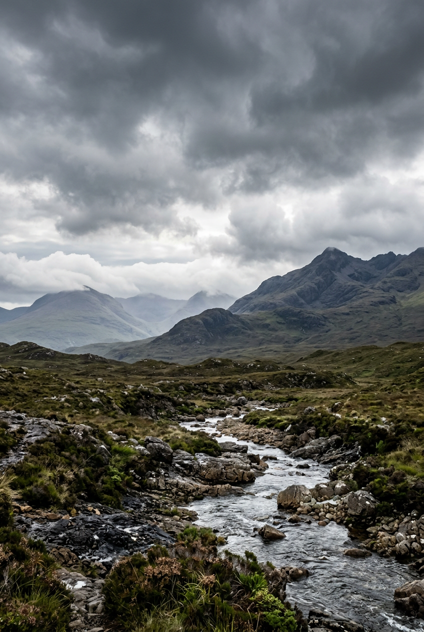 Affiche d'Écosse, paysage des Highlands