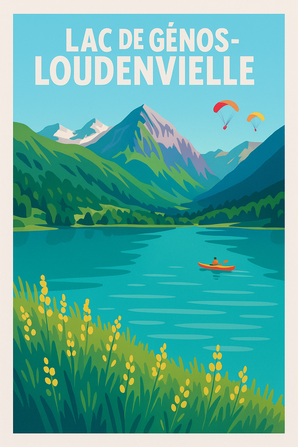 Affiche de Lac de Génos-Loudenvielle - L'écrin de sérénité au cœur des Pyrénées