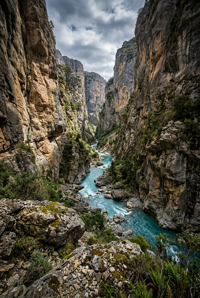 Affiche des Gorges du Verdon, poster falaises
