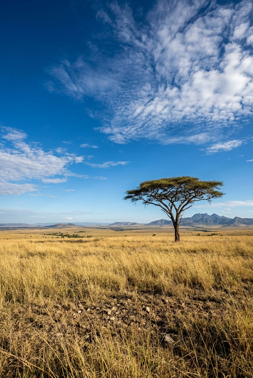 Affiche de la Savane, poster paysage africain