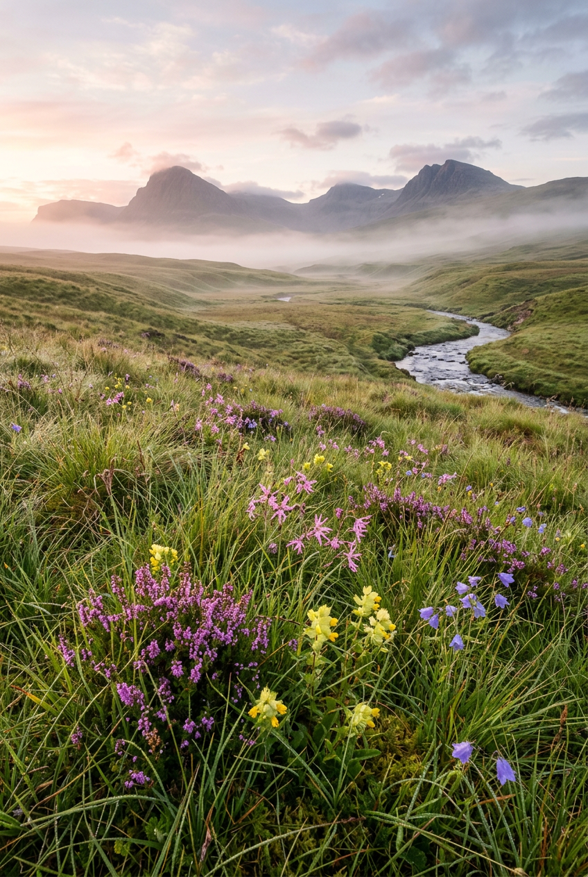 Poster d'Écosse, paysage des Highlands