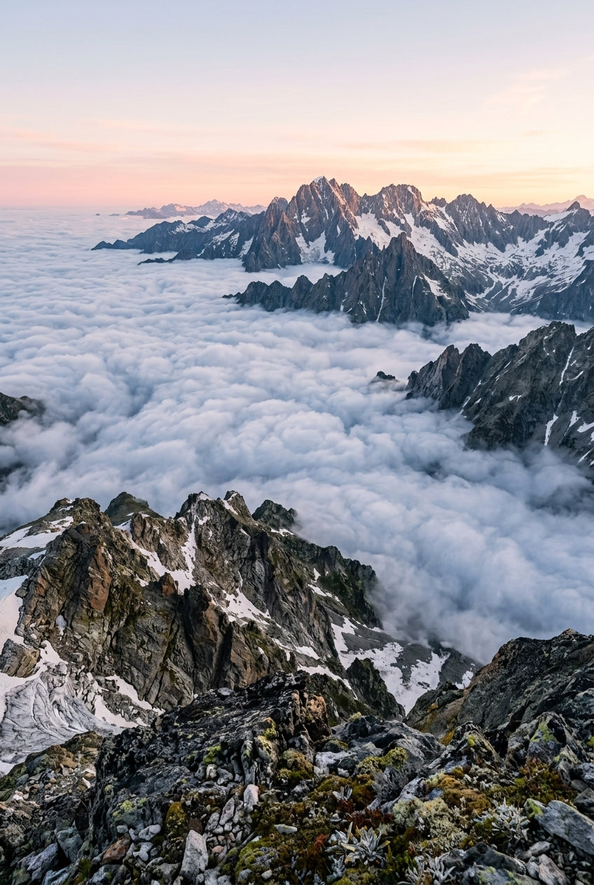 Affiche de Montagne, poster mer de nuages