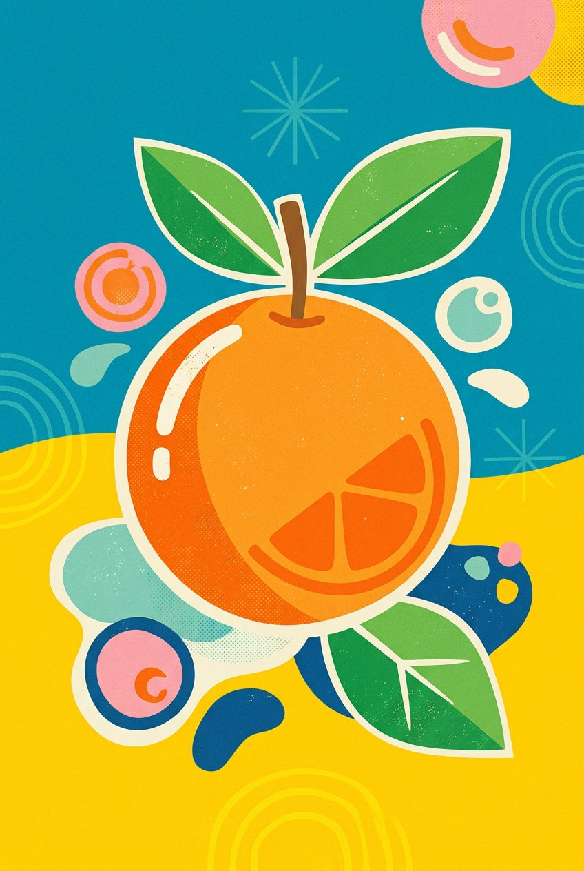 Affiche d'Orange, poster style pop