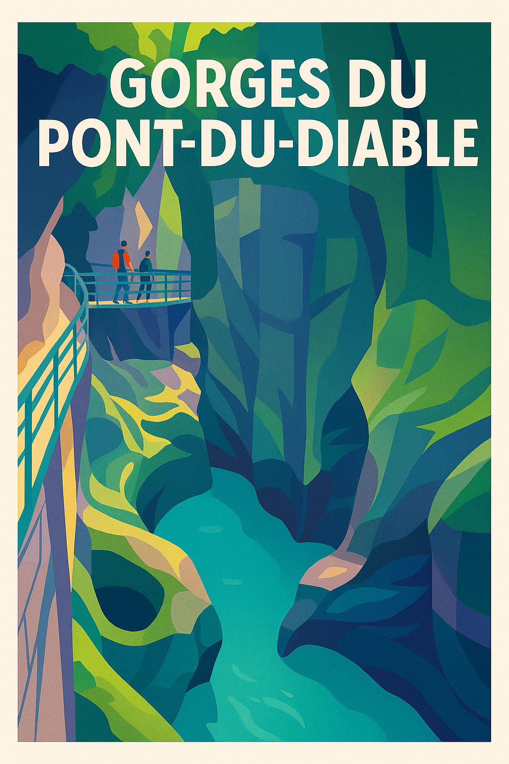 Affiche de Gorges du Pont-du-Diable - Plongez au cœur d'un abîme spectaculaire