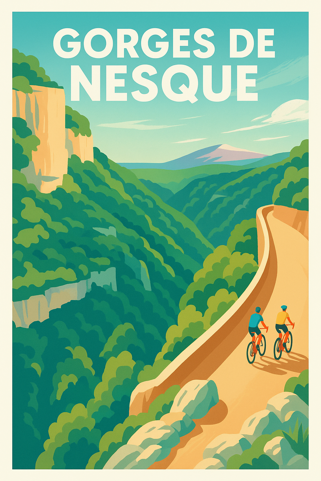 Affiche de Gorges de la Nesque - L'échappée sauvage au cœur de la Provence