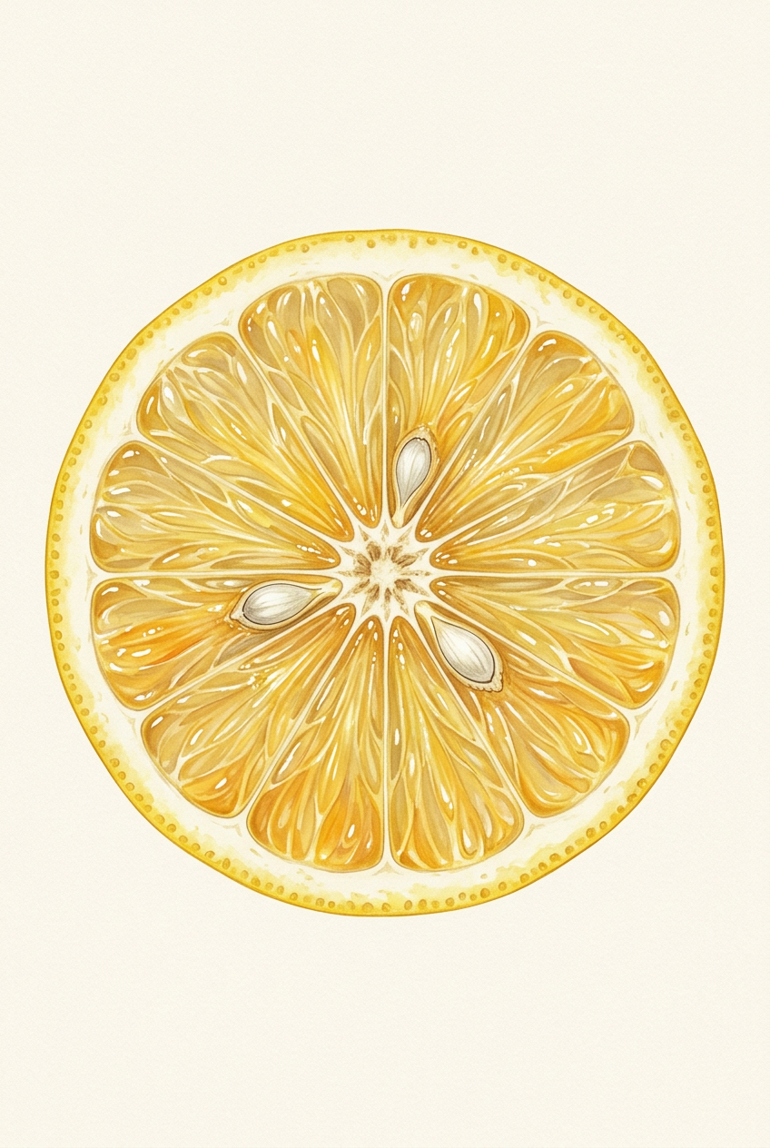 Affiche de citron, poster décoratif jaune