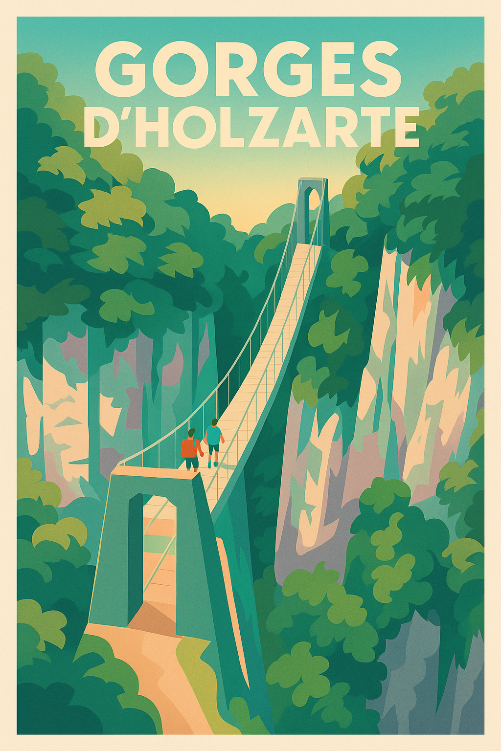 Affiche de Gorges d'Holzarte - L'aventure suspendue au cœur du Pays Basque