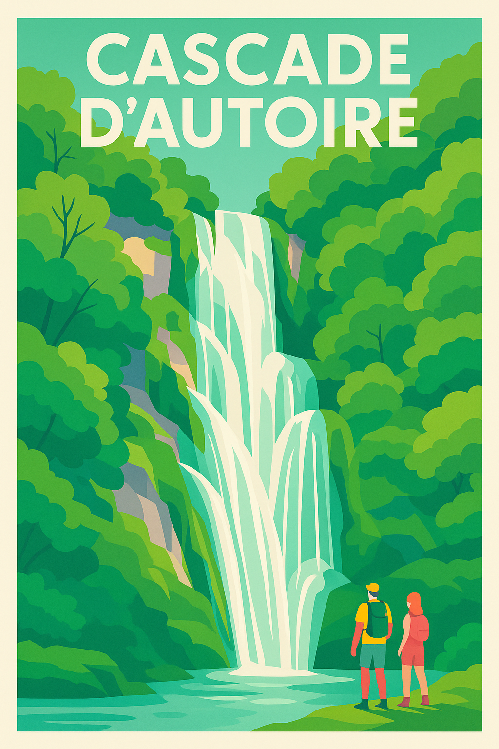 Affiche de Cascade d'Autoire - La majestueuse pépite du Lot