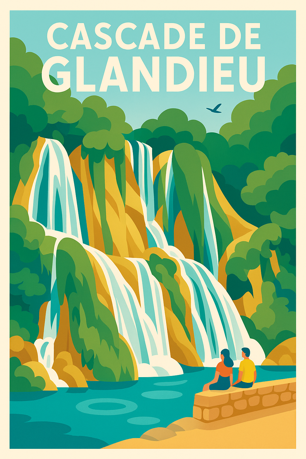 Affiche de Cascade de Glandieu - La splendeur naturelle de l'Ain chez vous