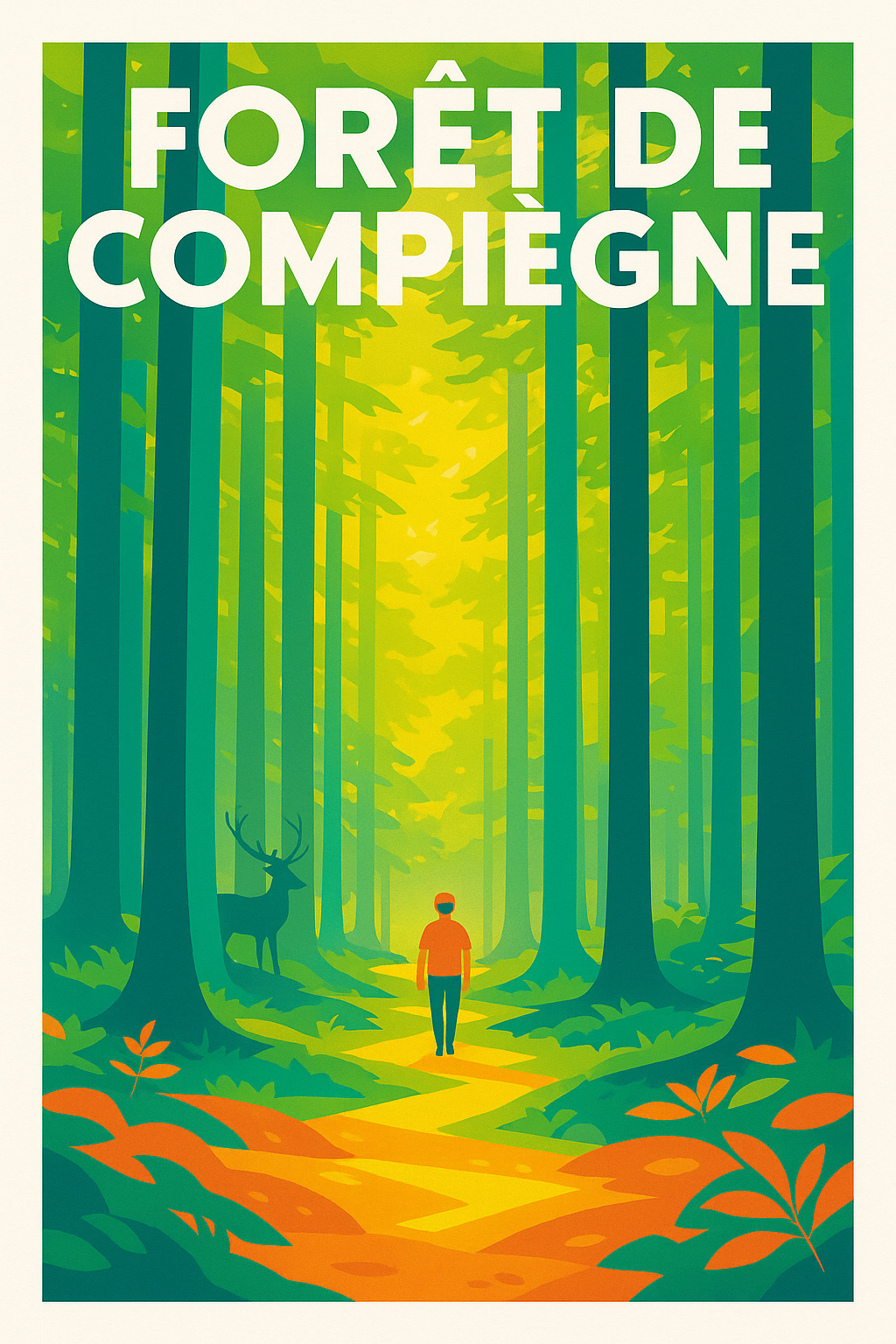 Affiche de Forêt de Compiègne - Une immersion poétique au cœur de la nature