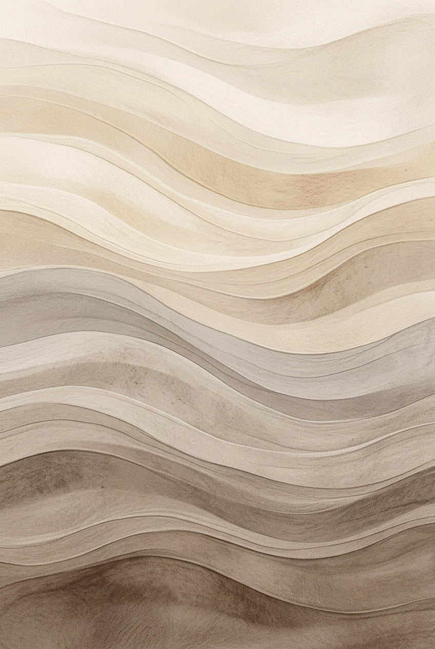 Affiche Chambre Dunes Abstraites - Poster Abstrait