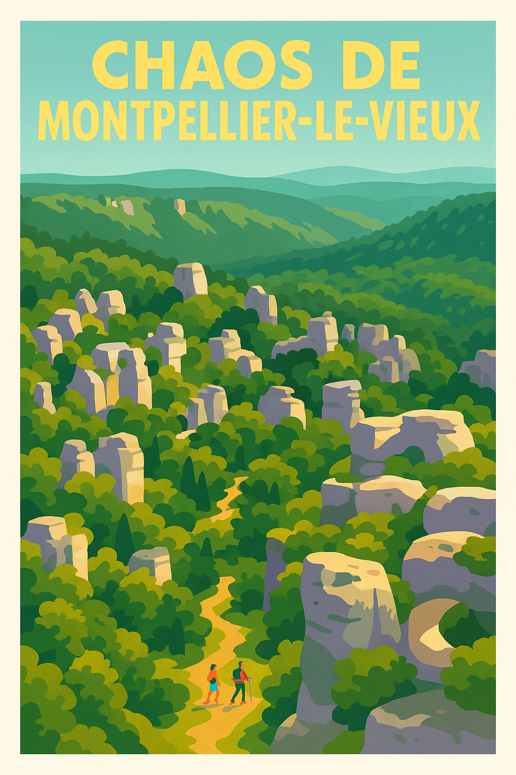 Affiche de Chaos de Montpellier-le-Vieux - L'aventure au cœur du Causse Noir