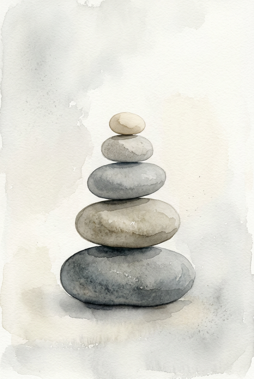 Affiche Chambre Pierres Zen - Poster Zen