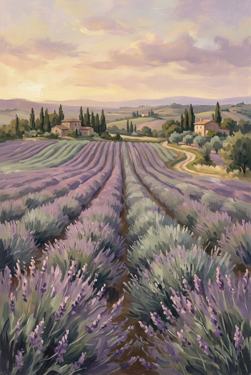 Affiche Chambre Champ de Lavande - Poster Paysage