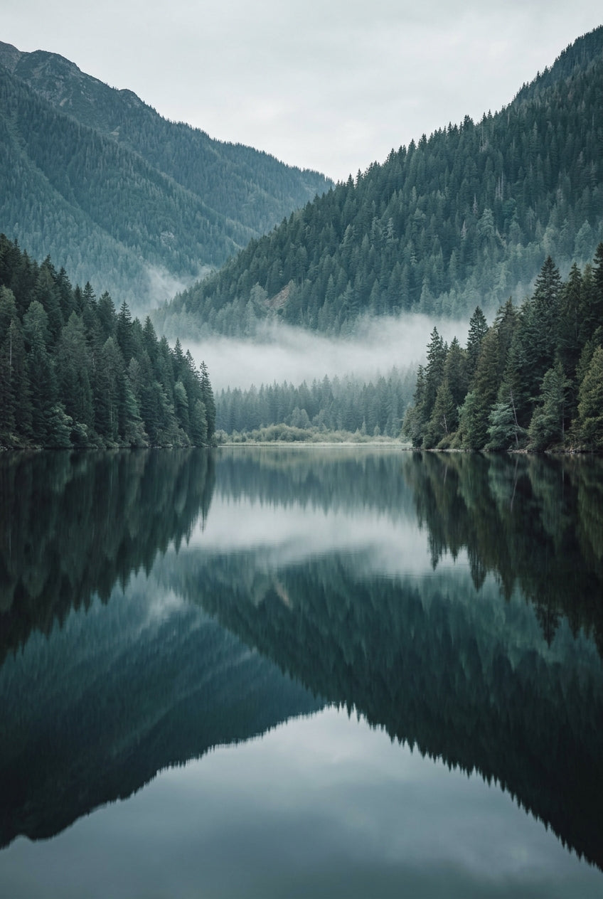 Affiche Chambre Lac Miroir - Poster Paysage