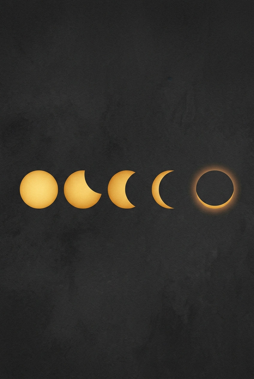 Affiche Chambre Éclipse - Poster Céleste