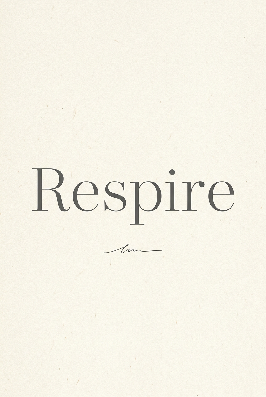 Affiche Chambre Respire - Poster Citation