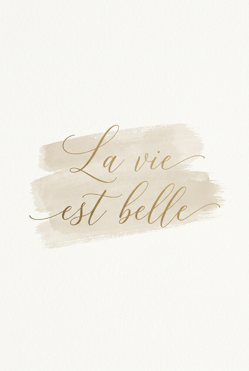 Affiche Chambre La Vie est Belle - Poster Citation