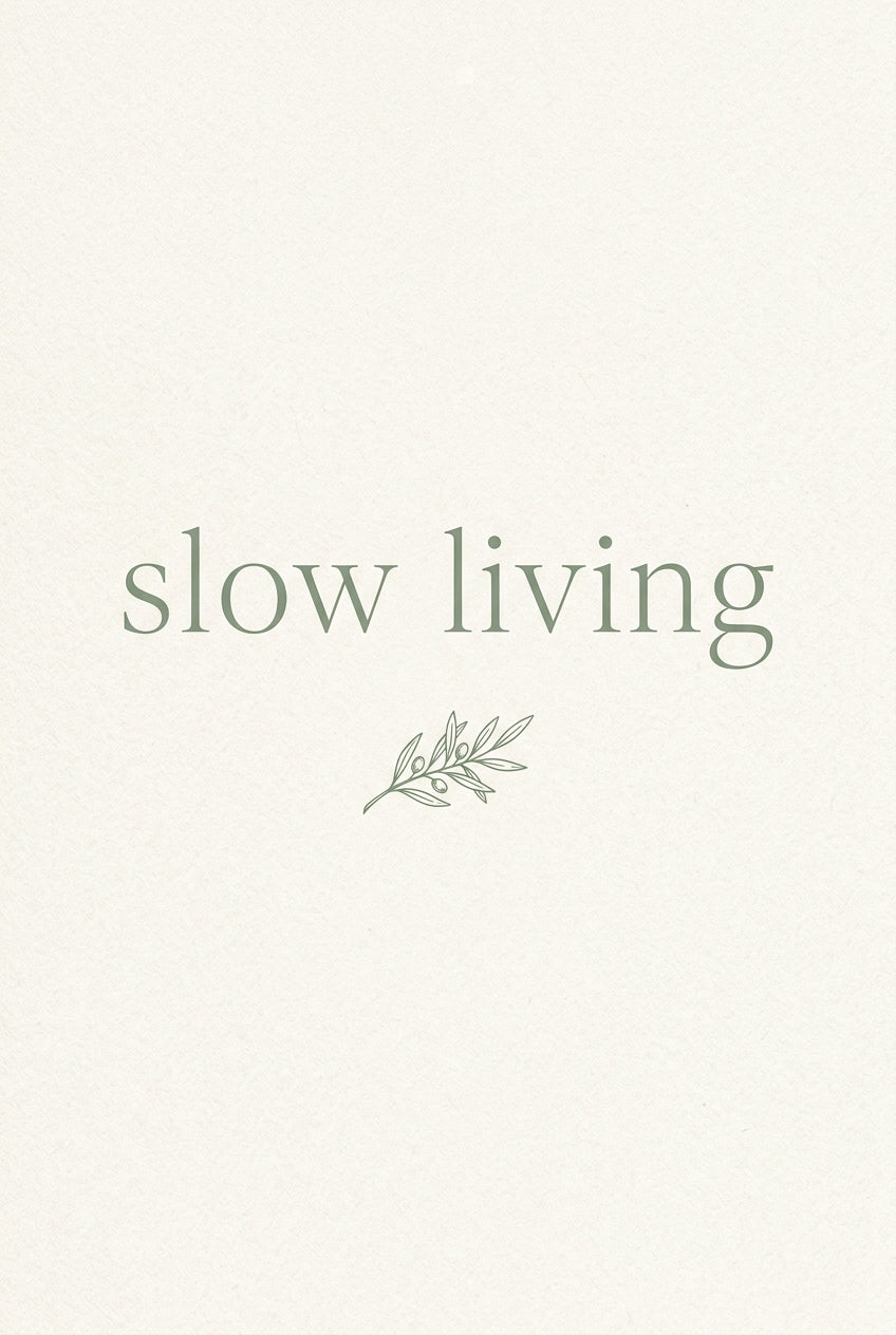 Affiche Chambre Slow Living - Poster Citation