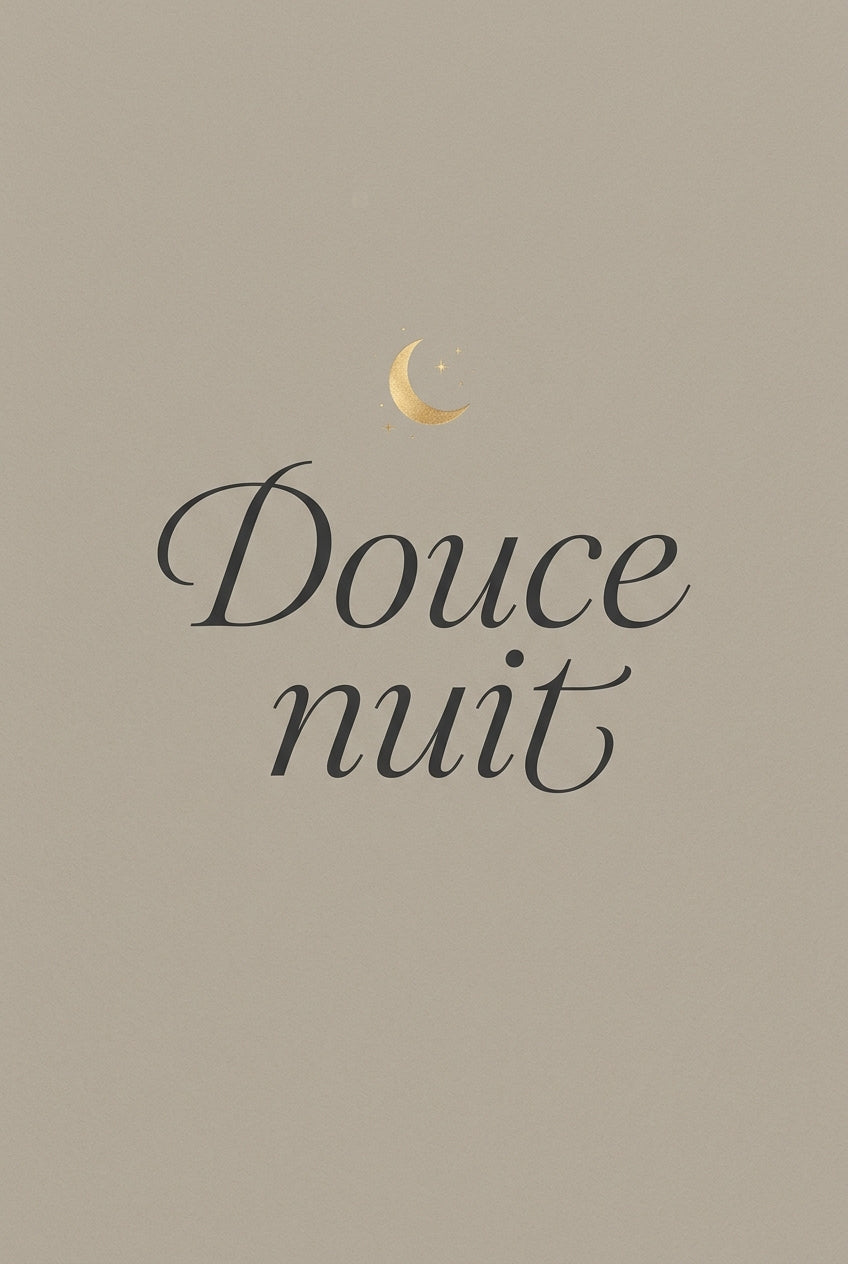Affiche Chambre Douce Nuit - Poster Citation