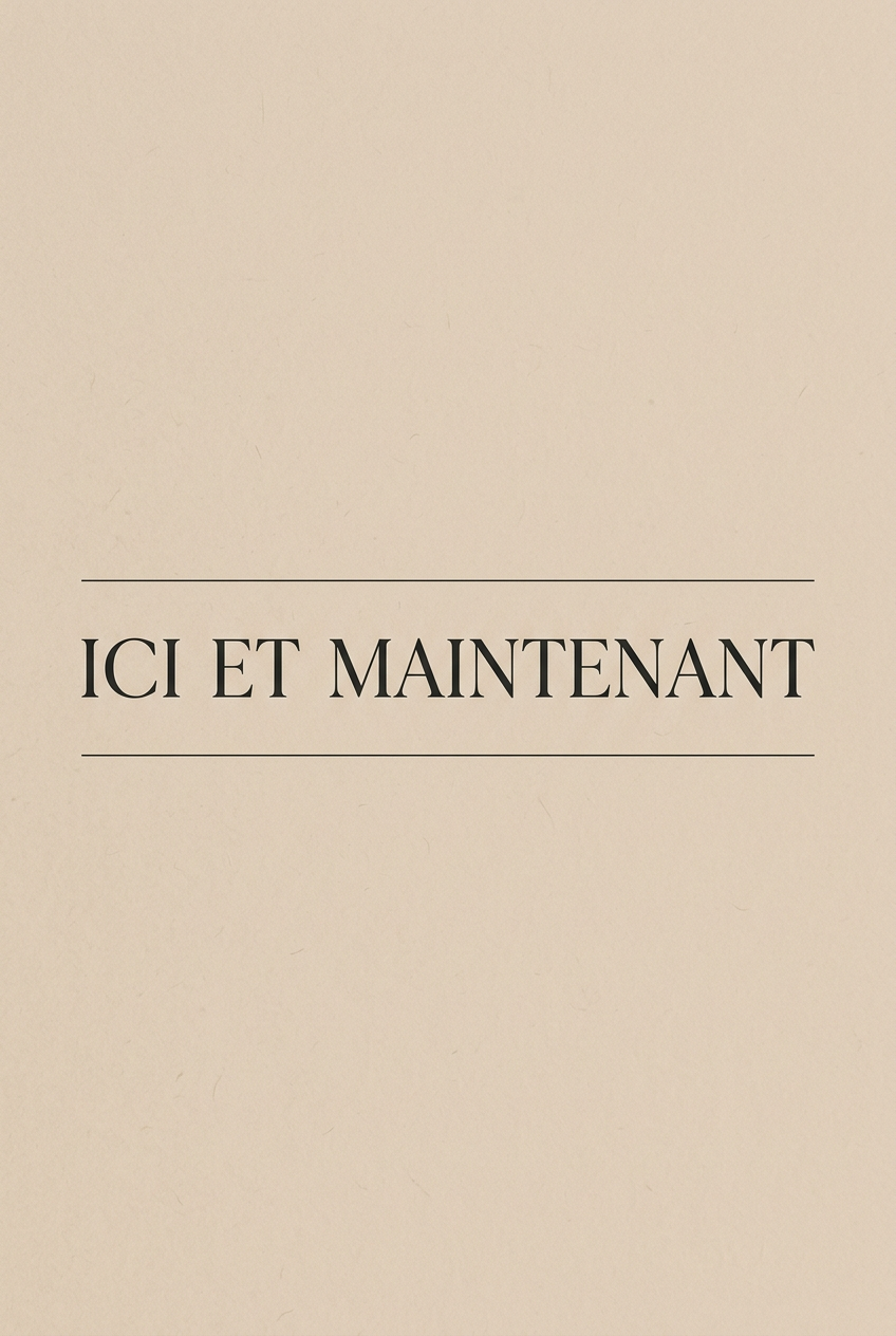 Affiche Chambre Ici et Maintenant - Poster Citation