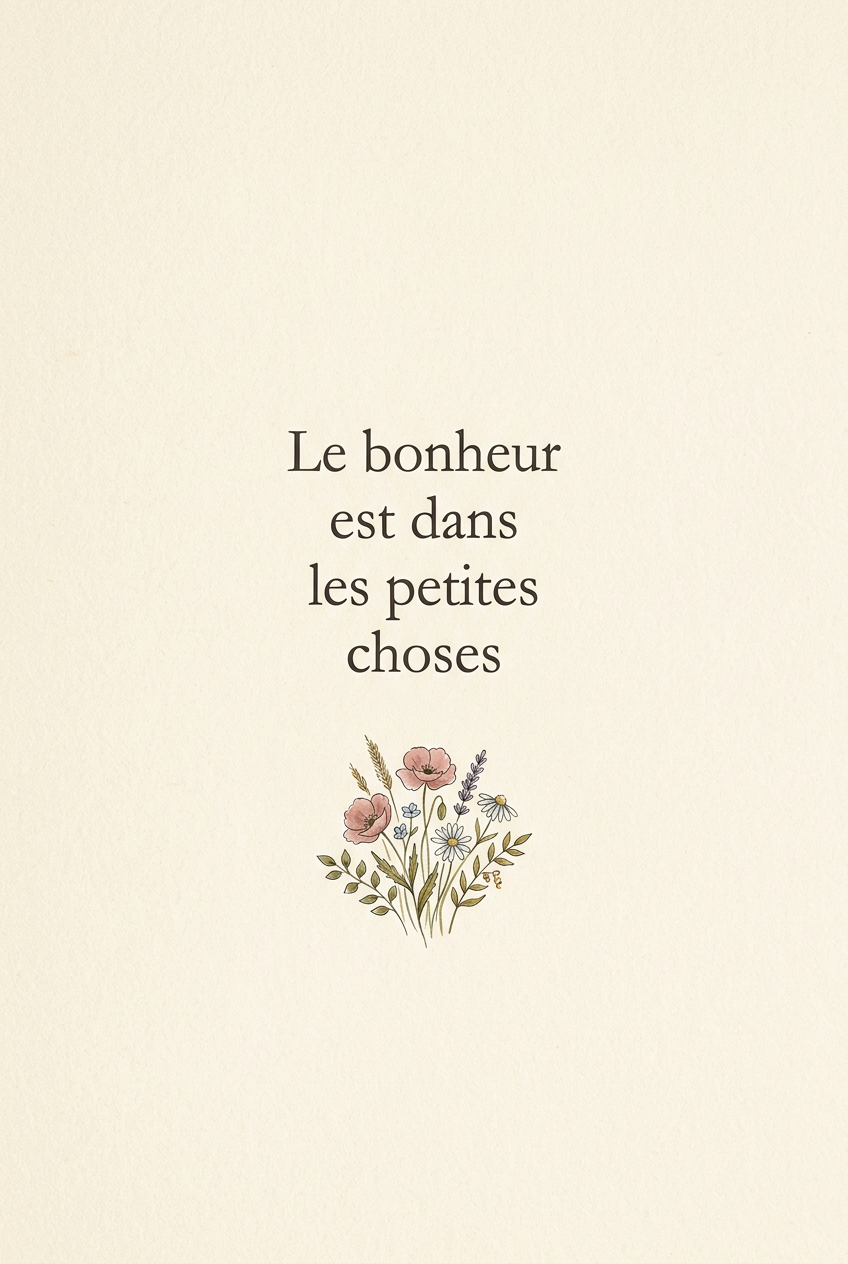 Affiche Chambre Petites Choses - Poster Citation