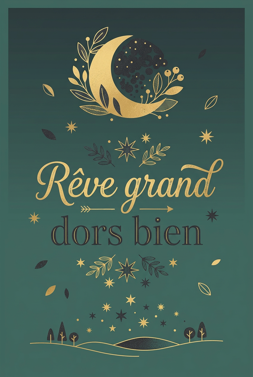 Affiche Chambre Rêve Grand - Poster Citation