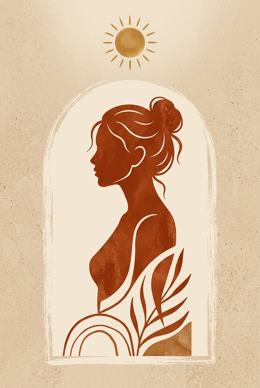 Affiche Chambre Silhouette dans l'Arche - Poster Boho