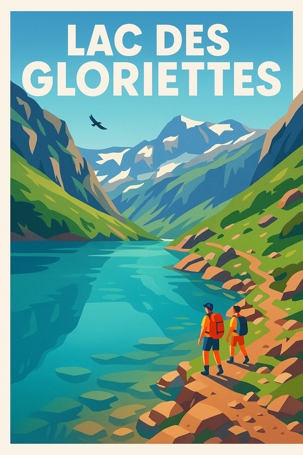 Affiche de Lac des Gloriettes - L'éclat des Pyrénées dans votre décoration