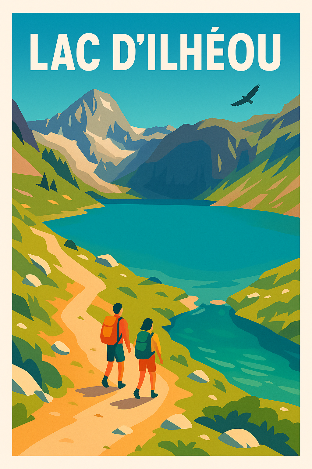 Affiche de Lac d'Ilhéou - Évasion sauvage au cœur des Pyrénées