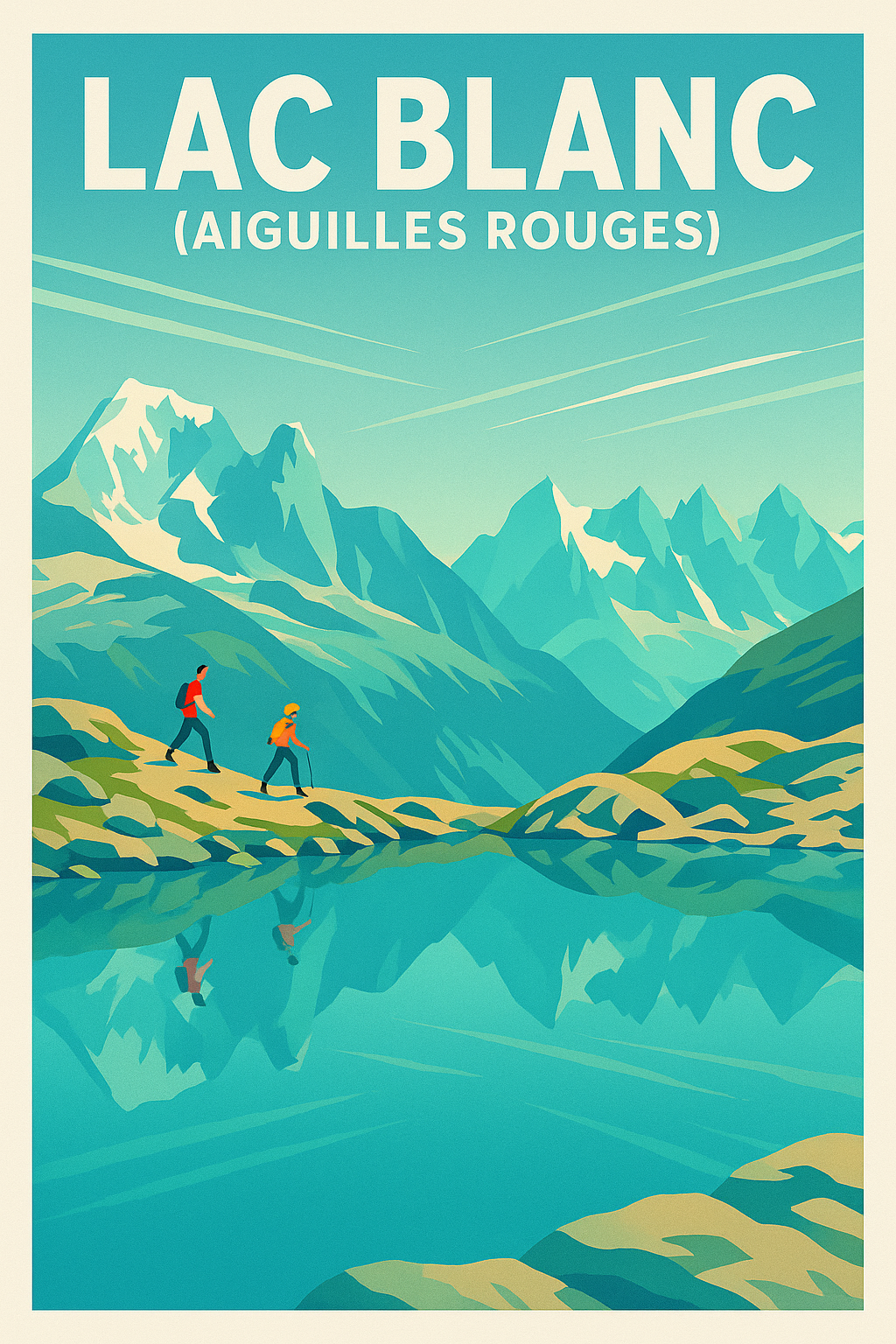 Affiche de Lac Blanc - L'éclat des Aiguilles Rouges dans votre intérieur