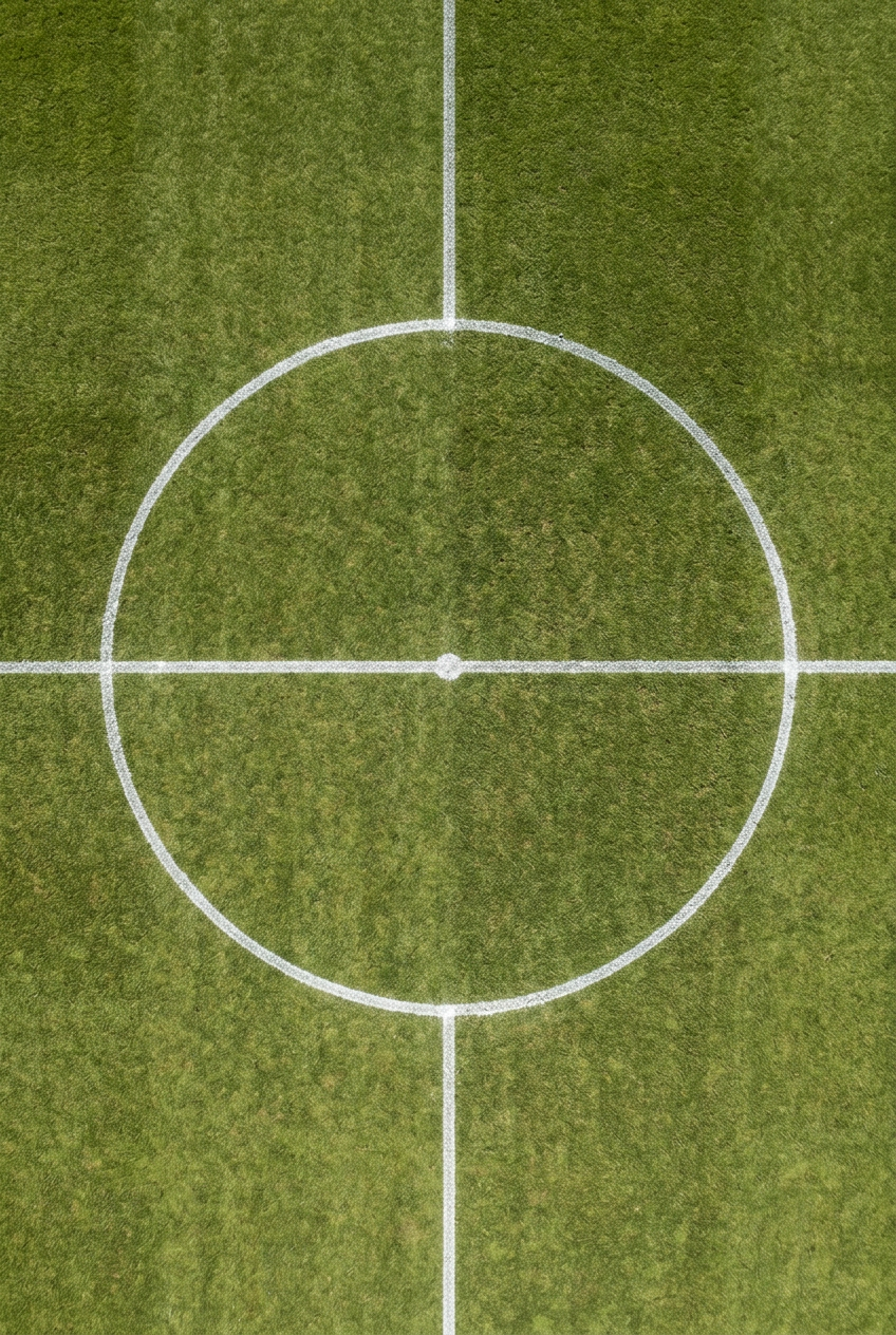 Affiche Chambre Ado Rond Central - Poster Football