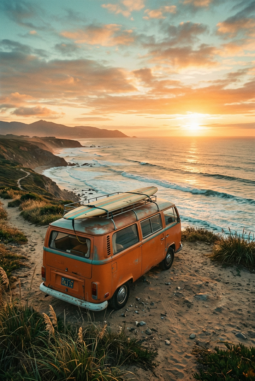 Affiche Chambre Ado Van de Surfeur - Poster Surf